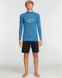 3 Arch - Rash Vest met Lange Mouwen en UPF 50 voor Heren Blue EBYWR00108 Billabong