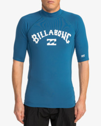 0 Logo Surf - Short Sleeves UPF 50 Surf T-Shirt for Men Blue EBYWR03010 Billabong