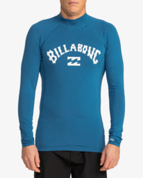 0 Logo Surf - T-shirt de surf à manches longues UPF50 pour homme Bleu EBYWR03011 Billabong