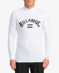 0 Logo Surf - Maglietta da surf UPF 50 a maniche lunghe da uomo White EBYWR03011 Billabong