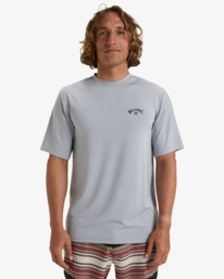 0 Arch Wave - T-shirt de mangas curtas UPF 50, para surf para Homem Cinza EBYWR03019 Billabong