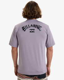 2 Arch Wave - T-shirt de mangas curtas UPF 50, para surf para Homem Roxo EBYWR03019 Billabong