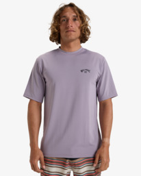 0 Arch Wave - T-shirt de mangas curtas UPF 50, para surf para Homem Roxo EBYWR03019 Billabong