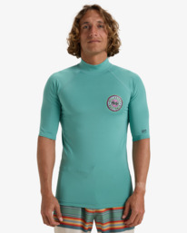 0 Know The Feeling - T-shirt de mangas curtas UPF 50, para surf para Homem Azul EBYWR03020 Billabong