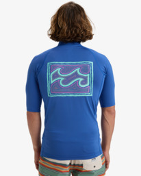 2 Know The Feeling - T-shirt de surf à manches courtes UPF50 pour Homme Bleu EBYWR03020 Billabong