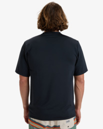 2 Bracket Wave - T-shirt de mangas curtas UPF 50, para surf para Homem Preto EBYWR03021 Billabong