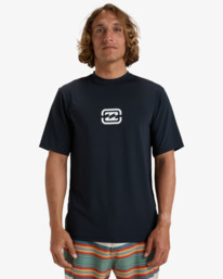 0 Bracket Wave - T-shirt de mangas curtas UPF 50, para surf para Homem Preto EBYWR03021 Billabong