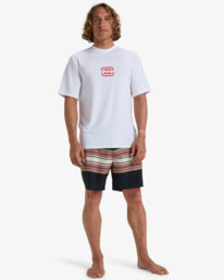 1 Bracket Wave - T-shirt de mangas curtas UPF 50, para surf para Homem Branco EBYWR03021 Billabong