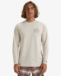 0 Big Dave - T-shirt de surf à manches longues UPF50 pour Homme Beige EBYWR03023 Billabong