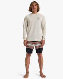 1 Big Dave - T-shirt de mangas compridas UPF 50, para surf para Homem Beige EBYWR03023 Billabong