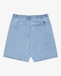 4 Larry - Elastic Waist Walkshorts for Men Blue EBYWS00117 Billabong