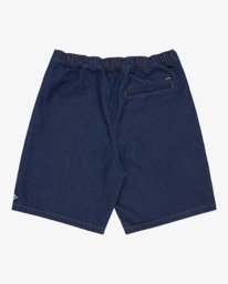 4 Larry - Elastic Waist Walkshorts for Men Blue EBYWS00117 Billabong