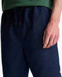 4 Larry - Short de marche &agrave; taille &eacute;lastique pour homme Bleu EBYWS00117 Billabong