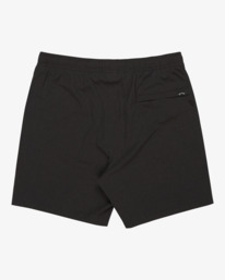 1 Surftrek Elastic Perf 17" - Elastic Waist Walkshorts for Men Black EBYWS00119 Billabong