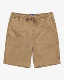 0 Larry 20" - Elastic Waist Walkshorts for Men Brown EBYWS00128 Billabong