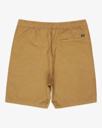 4 Larry Linen - Elastische Shorts f&uuml;r M&auml;nner Beige EBYWS00135 Billabong