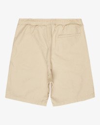4 Larry Linen - Elastische Shorts f&uuml;r M&auml;nner Weiss EBYWS00135 Billabong