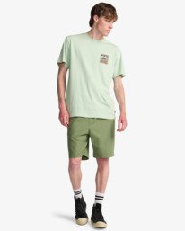 1 Larry Linen - Cal&ccedil;&otilde;es el&aacute;sticos para Homem Verde EBYWS00135 Billabong