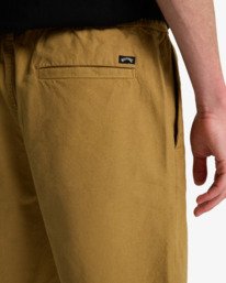 5 Larry Linen - Bermuda Elasticizzati da Uomo Beige EBYWS00135 Billabong