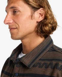 7 Furnace Bonded Flannel - Fleece Shirt for Men Black EBYWT03005 Billabong