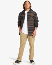 1 Furnace Bonded Flannel - Fleece Shirt for Men Black EBYWT03005 Billabong