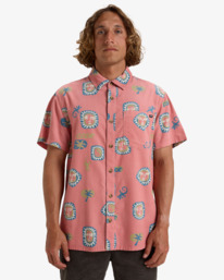 0 Solana - Short Sleeves Shirt for Men Pink EBYWT03008 Billabong