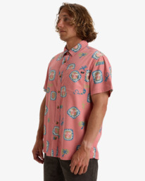 3 Solana - Short Sleeves Shirt for Men Pink EBYWT03008 Billabong