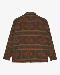 6 Offshore Jacquard Flannel - Top tissé texturé tissé teint pour Homme Marron EBYWT03013 Billabong