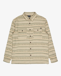 7 Offshore Jacquard Flannel - Top in tessuto testurizzato da Uomo Green EBYWT03013 Billabong
