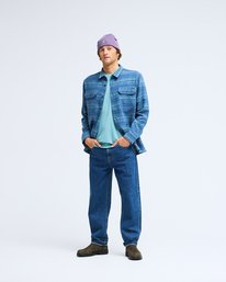 1 Offshore Jacquard Flannel Bleu EBYWT03013 Billabong