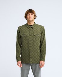 0 Offshore Jacquard Flannel Marron EBYWT03013 Billabong