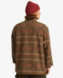 2 Offshore Jacquard Flannel - Top tissé texturé tissé teint pour Homme Marron EBYWT03013 Billabong