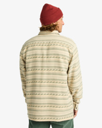 3 Offshore Jacquard Flannel - Top in tessuto testurizzato da Uomo Green EBYWT03013 Billabong