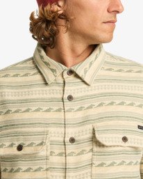 5 Offshore Jacquard Flannel - Top in tessuto testurizzato da Uomo Green EBYWT03013 Billabong