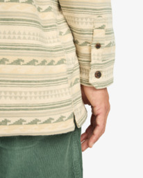 6 Offshore Jacquard Flannel - Top in tessuto testurizzato da Uomo Green EBYWT03013 Billabong
