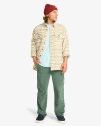 1 Offshore Jacquard Flannel - Top in tessuto testurizzato da Uomo Green EBYWT03013 Billabong