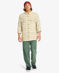 2 Offshore Jacquard Flannel - Top in tessuto testurizzato da Uomo Green EBYWT03013 Billabong