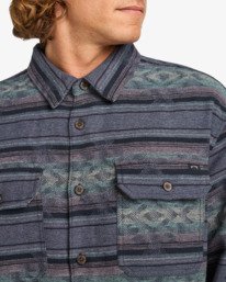 4 Offshore Jacquard Flannel - Top in tessuto testurizzato da Uomo Black EBYWT03013 Billabong