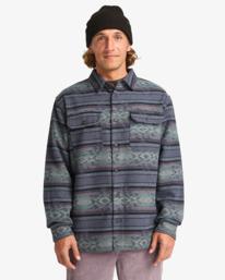 0 Offshore Jacquard Flannel - Top in tessuto testurizzato da Uomo Black EBYWT03013 Billabong