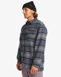 3 Offshore Jacquard Flannel - Top in tessuto testurizzato da Uomo Black EBYWT03013 Billabong