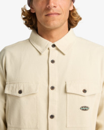 4 Del Mar Flannel - Camisa de flanela para homem Beige EBYWT03018 Billabong