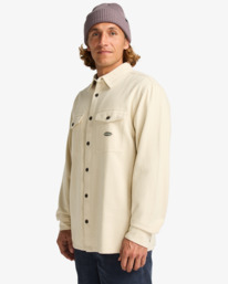 3 Del Mar Flannel - Camisa de flanela para homem Beige EBYWT03018 Billabong
