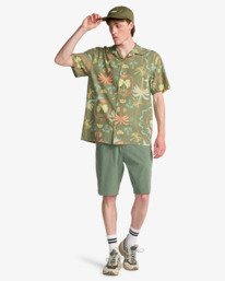 1 Vacay - Overhemd met Korte Mouwen voor Heren Green EBYWT03019 Billabong