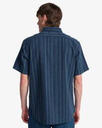 2 Sundays Jacquard - Short Sleeve Shirt for Men Blue EBYWT03021 Billabong