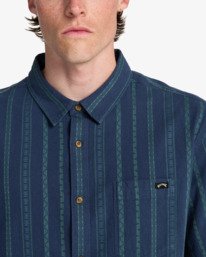 4 Sundays Jacquard - Short Sleeve Shirt for Men Blue EBYWT03021 Billabong