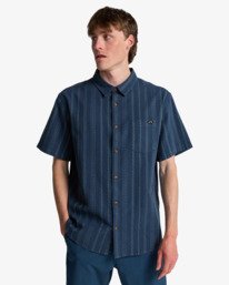 0 Sundays Jacquard - Short Sleeve Shirt for Men Blue EBYWT03021 Billabong