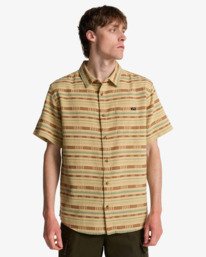 0 Sundays Jacquard - Short Sleeve Shirt for Men Beige EBYWT03021 Billabong