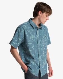 3 Solana Cord - Short Sleeve Shirt for Men Blue EBYWT03024 Billabong