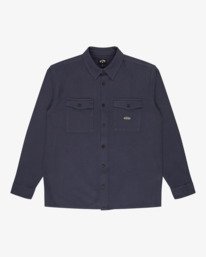 6 Since 73 Del Mar Flannel - Lang&auml;rmliges Hemd f&uuml;r M&auml;nner Schwarz EBYWT03026 Billabong