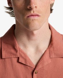 4 Vacay Linen - Kurz&auml;rmliges Hemd f&uuml;r M&auml;nner Rosa EBYWT03030 Billabong